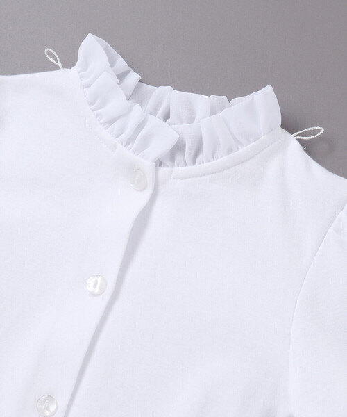BeBe（ベベ）の「フリル襟ボウタイ付きスムース長袖ブラウス(110~130cm)（シャツ/ブラウス・キッズ・ホワイト・120cm/130cm/110cm）」の13枚目の写真