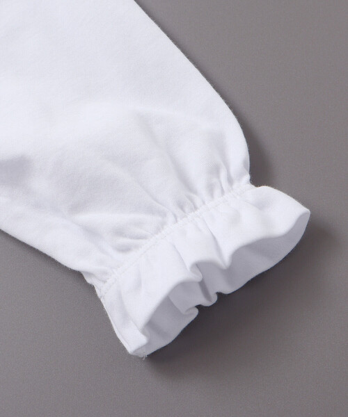 BeBe（ベベ）の「フリル襟ボウタイ付きスムース長袖ブラウス(110~130cm)（シャツ/ブラウス・キッズ・ホワイト・120cm/130cm/110cm）」の16枚目の写真