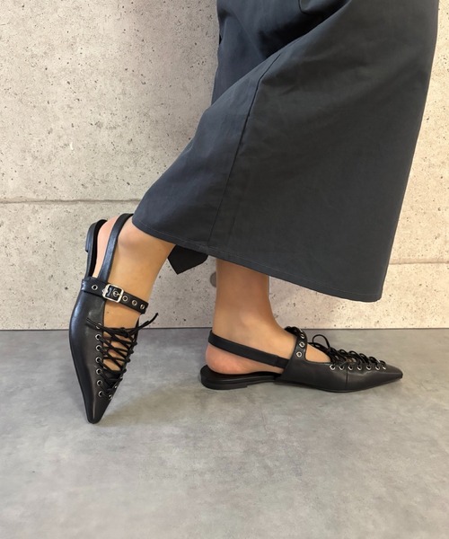 Jeffrey Campbell(ジェフリーキャンベル)の「レースアップシューズ(パンプス・レディース・ブラック・36/37/38/39)」の15枚目の写真