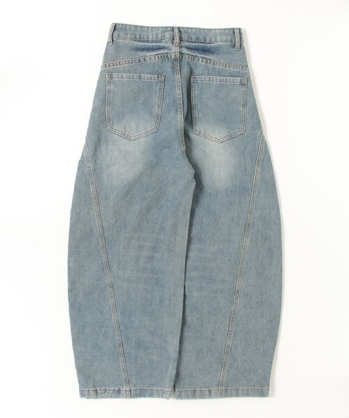 Vini（ヴィニ）の「【ユニセックス】韓国ストリートワイドルーズバルーンデニムパンツ（デニムパンツ・レディース・ブルー・SMALL/MEDIUM）」の10枚目の写真