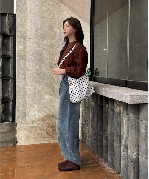 Vini（ヴィニ）の「【ユニセックス】韓国ストリートワイドルーズバルーンデニムパンツ（デニムパンツ・レディース・ブルー・SMALL/MEDIUM）」の13枚目の写真