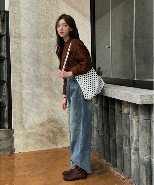 Vini（ヴィニ）の「【ユニセックス】韓国ストリートワイドルーズバルーンデニムパンツ（デニムパンツ・レディース・ブルー・SMALL/MEDIUM）」の17枚目の写真