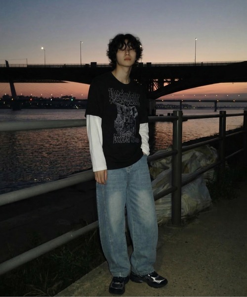 Vini(ヴィニ)の「【ユニセックス】韓国ストリートワイドルーズバルーンデニムパンツ(デニムパンツ・レディース・ブルー・SMALL/MEDIUM/LARGE)」の20枚目の写真