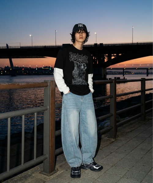 Vini(ヴィニ)の「【ユニセックス】韓国ストリートワイドルーズバルーンデニムパンツ(デニムパンツ・レディース・ブルー・SMALL/MEDIUM/LARGE)」の22枚目の写真