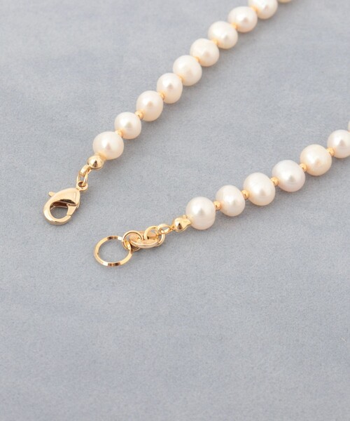 grace grace （グラスグラス）の「【grace grace/グラスグラス】淡水スキップパールショートネックレス-Alice（ネックレス・レディース・ホワイト系その他4・FREE）」の4枚目の写真