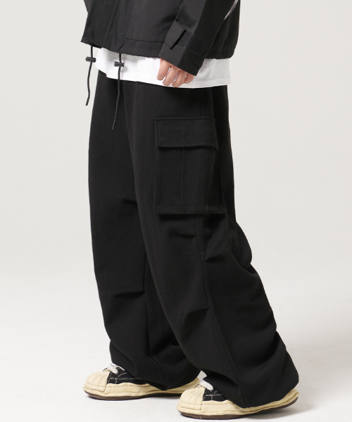 ARTISTWEAR（アーティストウェア）の「[ATW]ワイドカーゴスウェットパンツ（スウェットパンツ・レディース・ブラック/グレー・SMALL/LARGE/X-LARGE/XXXX-LARGE/MEDIUM）」の22枚目の写真