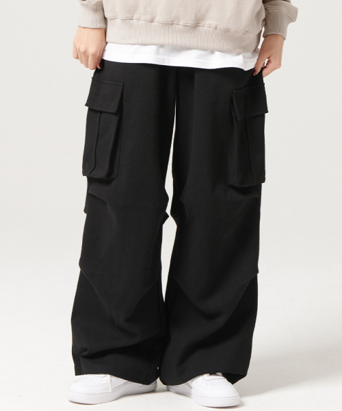 ARTISTWEAR（アーティストウェア）の「[ATW]ワイドカーゴスウェットパンツ（スウェットパンツ・レディース・ブラック/グレー・SMALL/LARGE/X-LARGE/XXXX-LARGE/MEDIUM）」の20枚目の写真