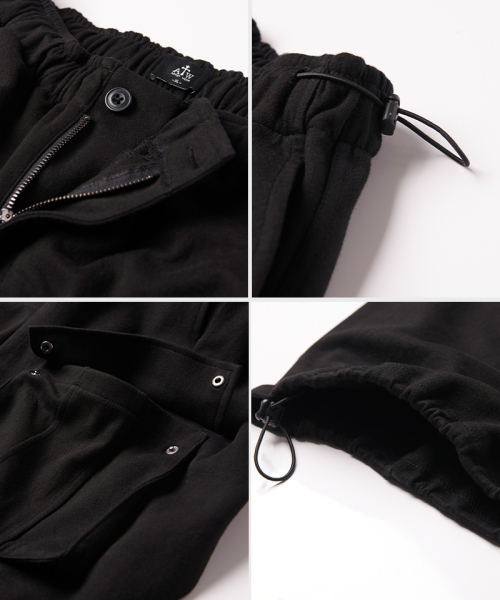 ARTISTWEAR（アーティストウェア）の「[ATW]ワイドカーゴスウェットパンツ（スウェットパンツ・レディース・ブラック/グレー・SMALL/LARGE/X-LARGE/XXXX-LARGE/MEDIUM）」の8枚目の写真