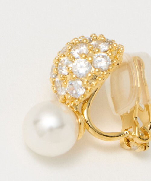 UNITED ARROWS(ユナイテッドアローズ)の「パヴェボール&イミテーションパール イヤリング(イヤリング・レディース・シルバー/ゴールド・FREE)」の7枚目の写真