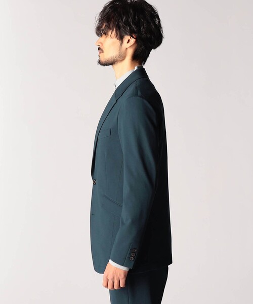 NICOLE CLUB FOR MEN（ニコルクラブフォーメン）の「スムースジャージ２Ｂジャケット（その他アウター・メンズ・ブラック/ブルー系・MEDIUM/LARGE/X-LARGE）」の7枚目の写真