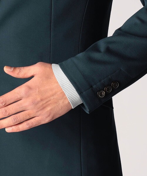 NICOLE CLUB FOR MEN（ニコルクラブフォーメン）の「スムースジャージ２Ｂジャケット（その他アウター・メンズ・ブラック/ブルー系・MEDIUM/LARGE/X-LARGE）」の11枚目の写真