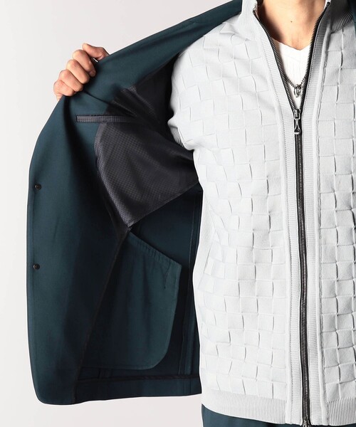 NICOLE CLUB FOR MEN（ニコルクラブフォーメン）の「スムースジャージ２Ｂジャケット（その他アウター・メンズ・ブラック/ブルー系・MEDIUM/LARGE/X-LARGE）」の15枚目の写真