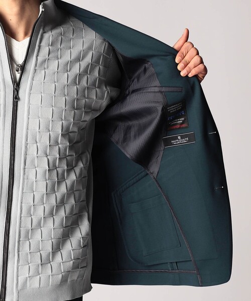 NICOLE CLUB FOR MEN（ニコルクラブフォーメン）の「スムースジャージ２Ｂジャケット（その他アウター・メンズ・ブラック/ブルー系・MEDIUM/LARGE/X-LARGE）」の16枚目の写真