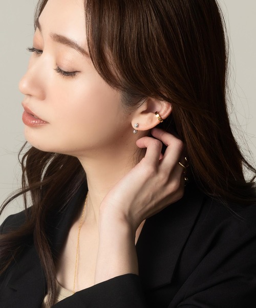 Cream dot.(クリームドット)の「【サージカルステンレス】煌めくパヴェボールのステンレス製両側ネジロック式ピアス(ピアス(両耳用)・レディース・ゴールド系その他3/ゴールド系その他2/シルバー系その他2/ゴールド系その他/シルバー系その他・ONE SIZE)」の14枚目の写真