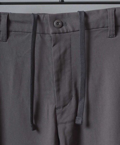 SITRY（シトリー）の「Wide Tapered Pants/ワイドテーパードパンツ  トラウザーパンツ チノパンツ スラックス（チノパンツ・メンズ・チャコール/ブラック/ベージュ・LL/L/M）」の8枚目の写真