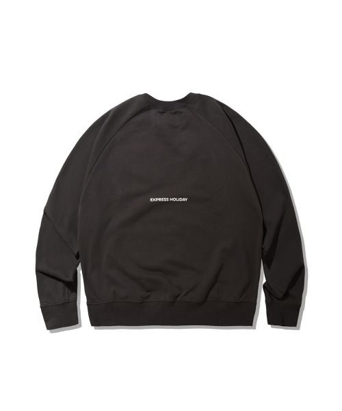 Express Holiday（エクスプレスホリデー）の「ラッシュアウトタイムスウェットシャツ_チャコール（スウェット・レディース・その他・1/2/3）」の2枚目の写真