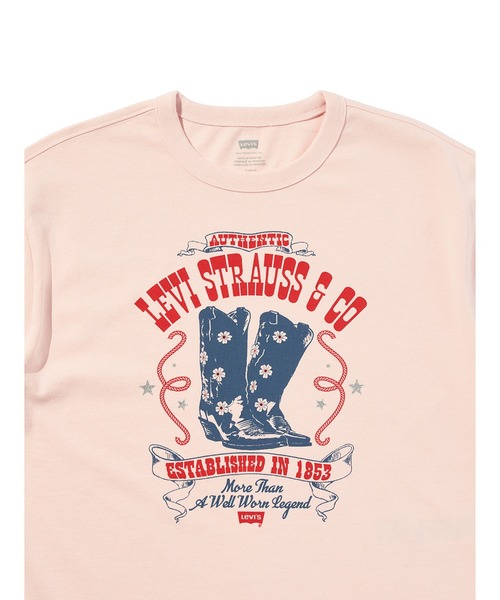 Levi's(リーバイス)の「Levi's/リーバイス グラフィック ヴィンテージ Tシャツ(Tシャツ/カットソー・レディース・ピンク・M/S/XS)」の4枚目の写真