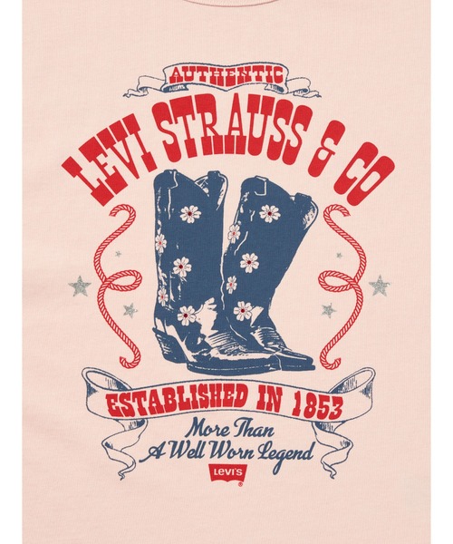Levi's(リーバイス)の「Levi's/リーバイス グラフィック ヴィンテージ Tシャツ(Tシャツ/カットソー・レディース・ピンク・M/S/XS)」の7枚目の写真