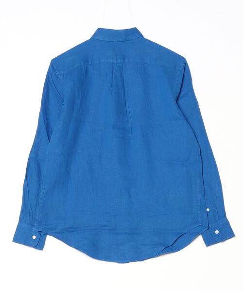 POLO RALPH LAUREN（ポロ ラルフ ローレン）の「クラシック フィット リネン シャツ（シャツ/ブラウス・レディース・ブルー系1・M/S/L/XL/XS/XXS）」の3枚目の写真
