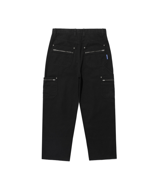ISTKUNST(イストクンスト)の「WASHED COTTON DOUBLE KNEE PANTS_BLACK(IK2EFMPA10A)(その他パンツ・レディース・ブラック・S/M/L)」の2枚目の写真