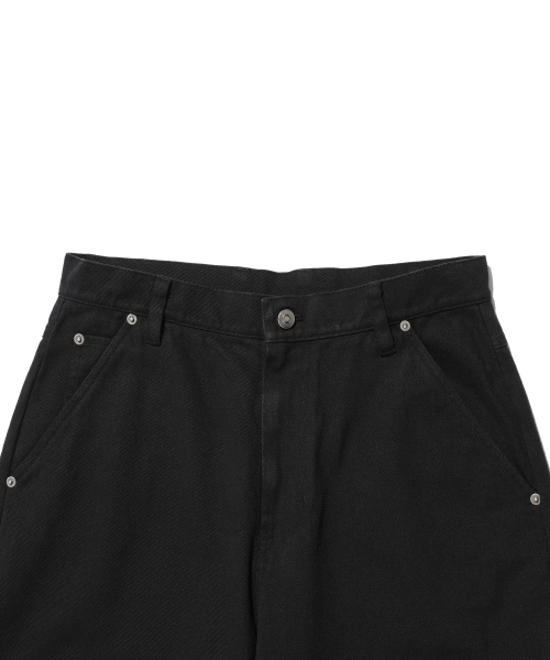 ISTKUNST(イストクンスト)の「WASHED COTTON DOUBLE KNEE PANTS_BLACK(IK2EFMPA10A)(その他パンツ・レディース・ブラック・S/M/L)」の3枚目の写真