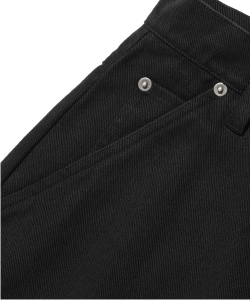 ISTKUNST(イストクンスト)の「WASHED COTTON DOUBLE KNEE PANTS_BLACK(IK2EFMPA10A)(その他パンツ・レディース・ブラック・S/M/L)」の4枚目の写真