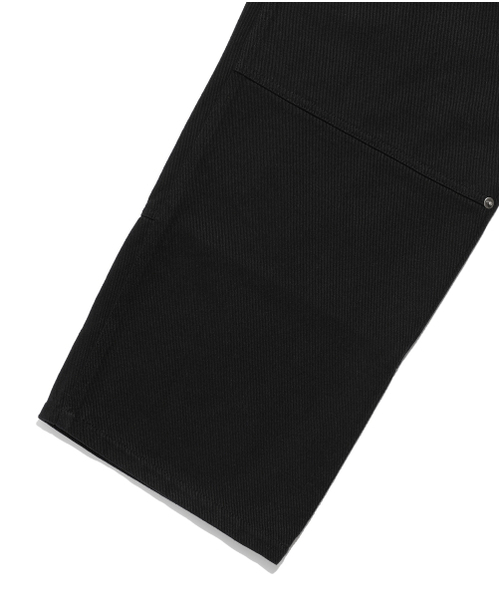 ISTKUNST(イストクンスト)の「WASHED COTTON DOUBLE KNEE PANTS_BLACK(IK2EFMPA10A)(その他パンツ・レディース・ブラック・S/M/L)」の5枚目の写真