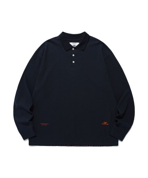 NICE GHOST CLUB(ナイスゴーストクラブ)の「FFATS BIG BIG PK L/S_NAVY(NG2ESUT556A)(Tシャツ/カットソー・レディース・ネイビー・M/S)」の1枚目の写真