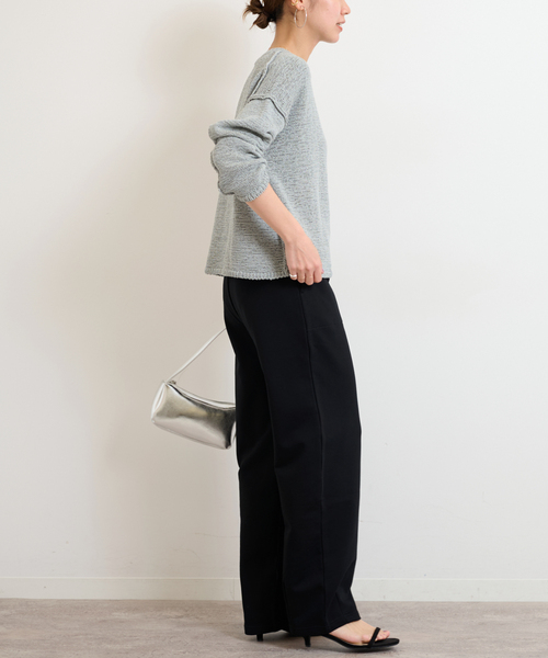 JOURNAL STANDARD relume(ジャーナルスタンダード レリューム)の「《WEB限定追加》コクーンスウェットパンツ(スウェットパンツ・レディース・ブラック/グレー・FREE)」の5枚目の写真