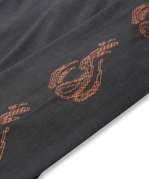 BROWNBREATH（ブラウンブレス）の「TRACE PIGMENT LAYERED TEE - CHARCOAL（Tシャツ/カットソー・レディース・その他・S/M/L/XL）」の6枚目の写真