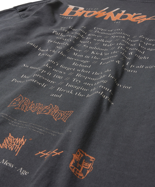 BROWNBREATH（ブラウンブレス）の「TRACE PIGMENT LAYERED TEE - CHARCOAL（Tシャツ/カットソー・レディース・その他・S/M/L/XL）」の8枚目の写真
