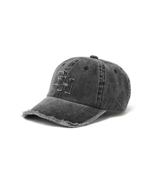 BEAMS HEART(ビームスハート)の「ピグメント ロゴ キャップ(キャップ・レディース・ネイビー/ブラック・ONE SIZE)」の2枚目の写真