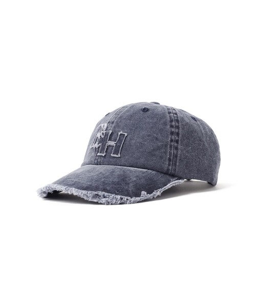 BEAMS HEART(ビームスハート)の「ピグメント ロゴ キャップ(キャップ・レディース・ネイビー/ブラック・ONE SIZE)」の7枚目の写真