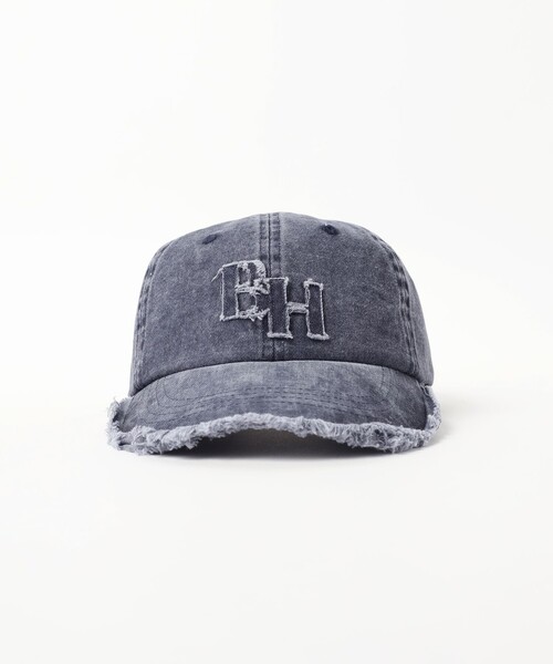 BEAMS HEART(ビームスハート)の「ピグメント ロゴ キャップ(キャップ・レディース・ネイビー/ブラック・ONE SIZE)」の8枚目の写真