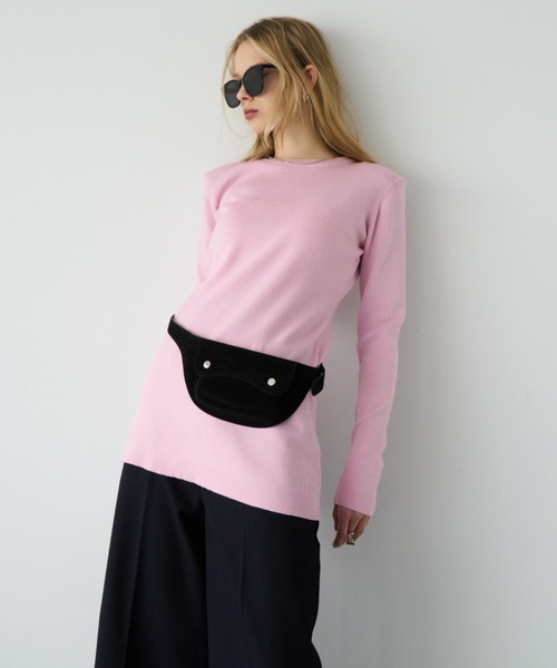 美品✨LOHEN ローヘン パワーショルダー ウール ニット ブラック 完売品 DANKE SCHON（ダンケシェーン） セーター ニット DankeSchon/ダンケ
