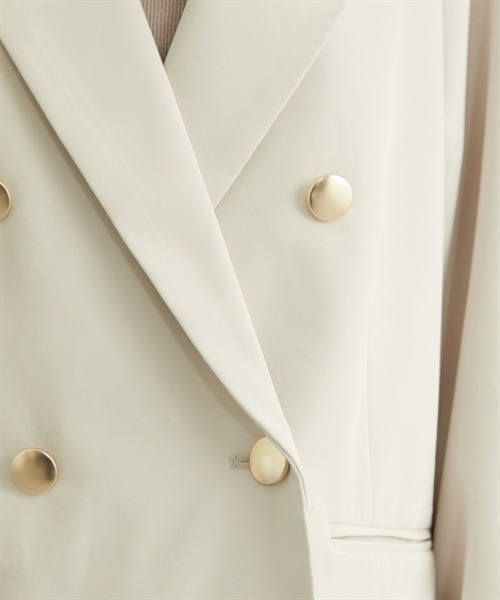 nissen（ニッセン）の「ダブルクロステーラードジャケット（その他アウター・レディース・アイボリー・L/M/LL）」の21枚目の写真