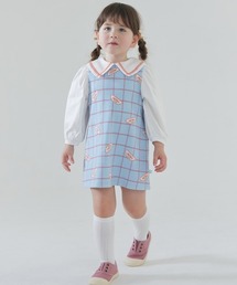 moimoln（モイモルン）の「Picnicチェック長袖ワンピース（ワンピース）」