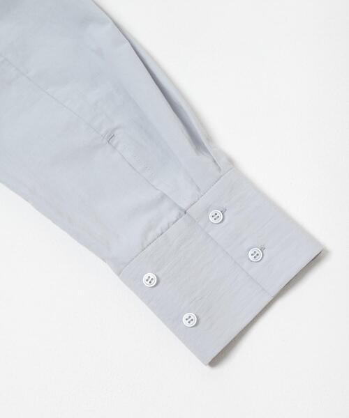 KBF（ケイビーエフ）の「タックヘムクロップドシャツ（シャツ/ブラウス・レディース・アイボリー/ライトブルー/チャコールグレー・ONE）」の20枚目の写真