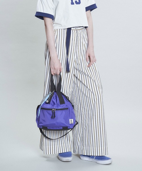 Drifter(ドリフター)の「HANDLE POCKET TOTE/ハンドルポケットトート(ショルダーバッグ・レディース・パープル/ブラック/ピーコックグリーン系/ブラック系その他・FREE)」の4枚目の写真