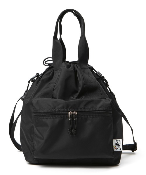 Drifter(ドリフター)の「HANDLE POCKET TOTE/ハンドルポケットトート(ショルダーバッグ・レディース・パープル/ブラック/ピーコックグリーン系/ブラック系その他・FREE)」の2枚目の写真