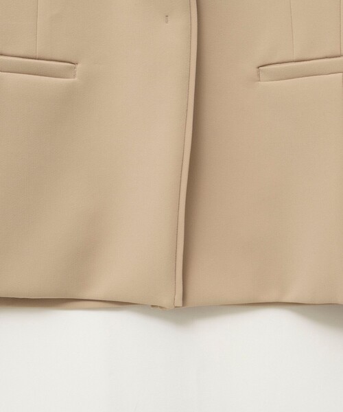 NOLLEY’S Sophi（ノーリーズソフィ）の「《セットアップ対応》ウォッシャブルWクロス2WAYストレッチジャケット（ノーカラージャケット・レディース・ネイビー/ベージュ・36/38）」の19枚目の写真