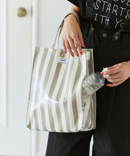 FREAK'S STORE(フリークスストア)の「ROOTOTE/ルートート EUアーキャトル ラミネートW トートバッグ(トートバッグ・メンズ・ブルーグリーン/サックスブルー/イエロー/グレー・ONE SIZE)」の5枚目の写真