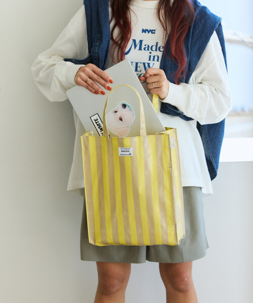 FREAK'S STORE(フリークスストア)の「ROOTOTE/ルートート EUアーキャトル ラミネートW トートバッグ(トートバッグ・メンズ・ブルーグリーン/サックスブルー/イエロー/グレー・ONE SIZE)」の12枚目の写真