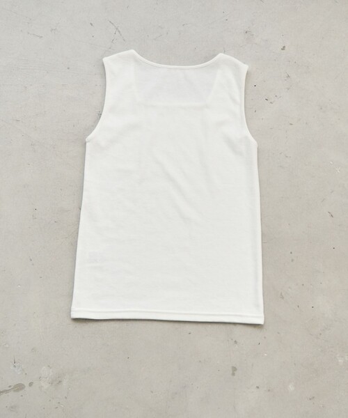 coen（コーエン）の「リブスクエアネックタンクトップ（タンクトップ・レディース・ブラック/ベージュ/オフホワイト/レッド・L/M）」の11枚目の写真