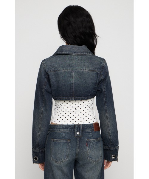 CROPPED EYELET DENIM ジャケット 【公式通販】