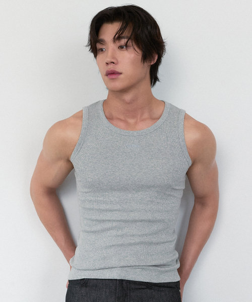 PROCESS(プロセス)の「Basic Logo Sleeveless - Melange Grey(Tシャツ/カットソー・メンズ・その他・FREE)」の1枚目の写真