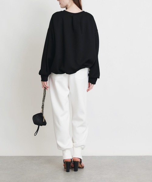 PICCIN PERLA（ピッチンペルラ）の「裾バルーンプルオーバー（Tシャツ/カットソー・レディース・オフホワイト/ブラック・M）」の7枚目の写真