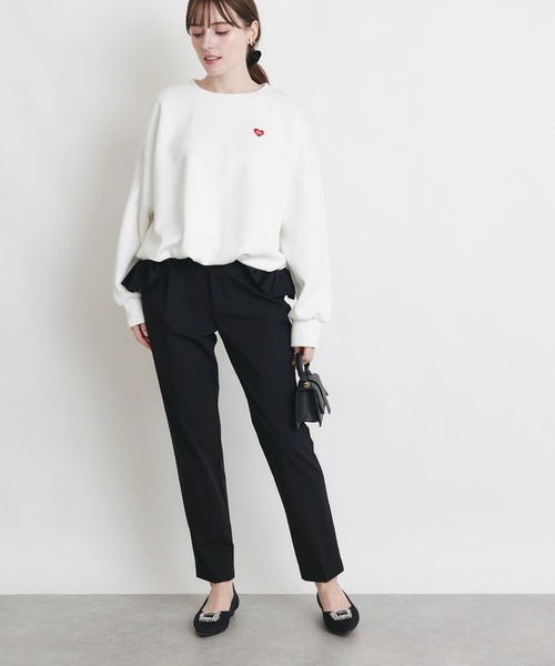 PICCIN PERLA（ピッチンペルラ）の「裾バルーンプルオーバー（Tシャツ/カットソー・レディース・オフホワイト/ブラック・M）」の13枚目の写真