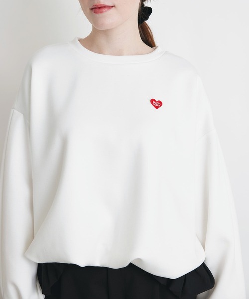 PICCIN PERLA（ピッチンペルラ）の「裾バルーンプルオーバー（Tシャツ/カットソー・レディース・オフホワイト/ブラック・M）」の18枚目の写真