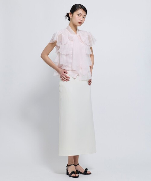 TOCCA(トッカ)の「SOUFFLE PETAL ブラウス(シャツ/ブラウス・レディース・ピンク系/ホワイト系・0/4)」の9枚目の写真